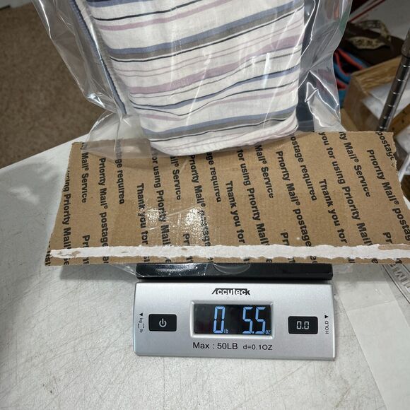 EDDIE BAUER SHORTS WOMENS SMALL‎ STRIPED LINEN BLEND CUFFED LOUNGE BAGGY - Picture 11 of 11